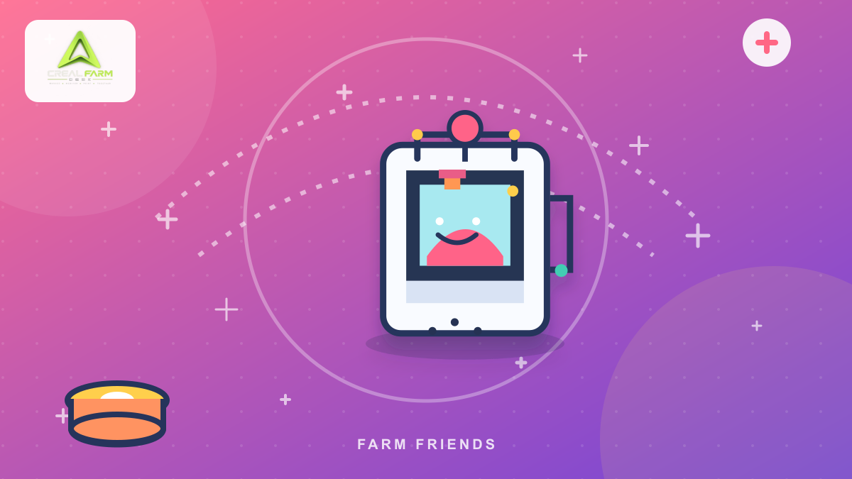 Colorful Creal Farm Desk product illustration
